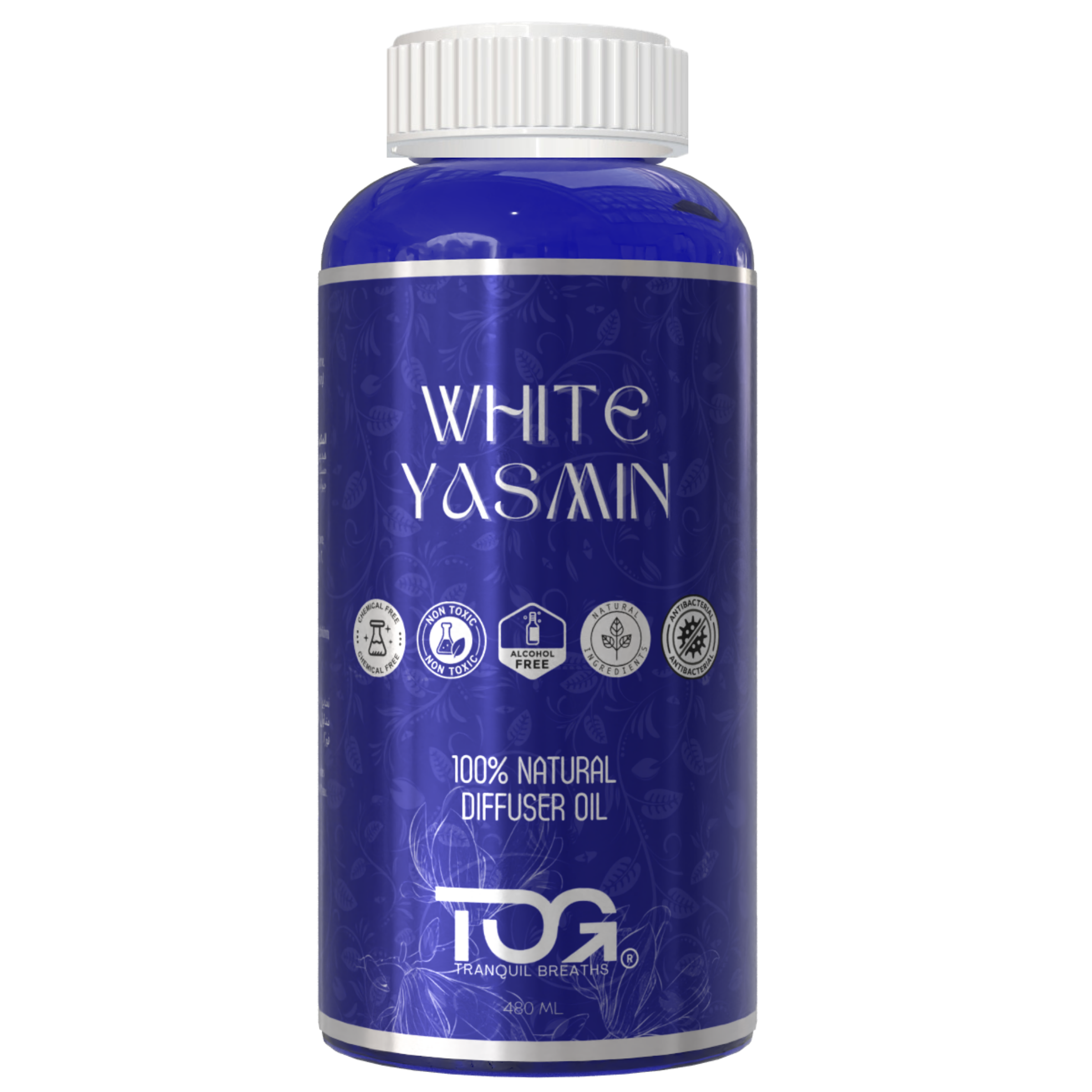 White Yasmin diffuser oil bottle