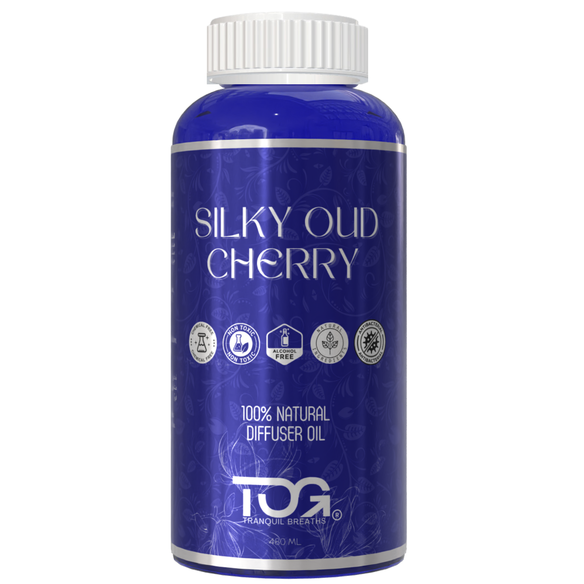 Silky Oud Cherry diffuser oil bottle
